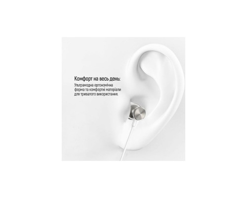 Навушники ColorWay 3.5 mm Wired Earphone UrbanBeat White (CW-WD03WT)