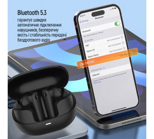 Наушники ColorWay Slim TWS-1 Earbuds Long Life Black (CW-TWS1BK1) Наушники ColorWay Slim TWS-1 Earbuds Long Life Black (CW-TWS1BK1)