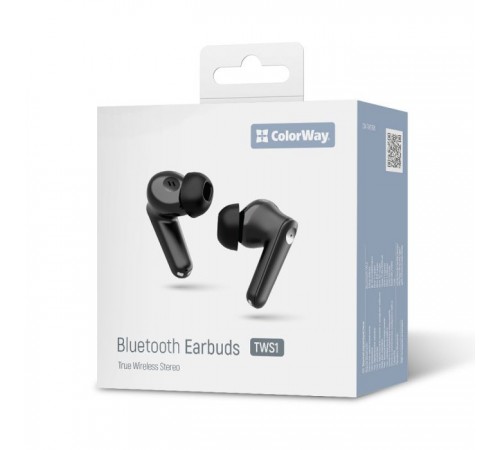 Наушники ColorWay Slim TWS-1 Earbuds Long Life Black (CW-TWS1BK1) Наушники ColorWay Slim TWS-1 Earbuds Long Life Black (CW-TWS1BK1)