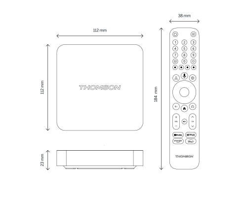 Медиаплеер THOMSON Streaming Box 240 4K UHD (223489)