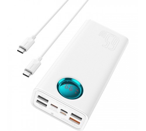 Батарея универсальная Baseus Amblight 26800mAh 65W OE, white (P10022402223-00) Батарея универсальная Baseus Amblight 26800mAh 65W OE, white (P10022402223-00)