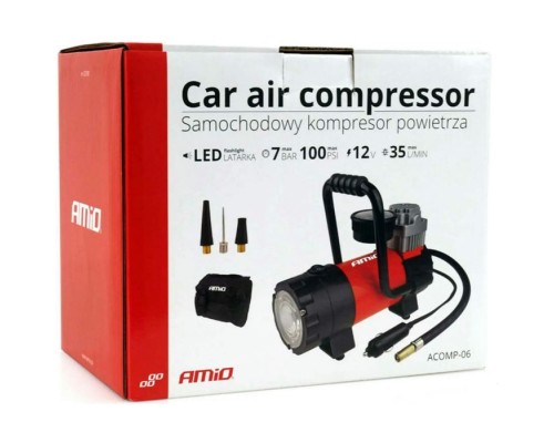 Автомобільний компресор AMiO HQ LED ACOMP-06 (02180)