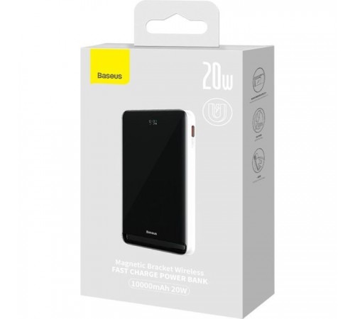 Батарея универсальная Baseus Magnetic Bracket 10000mAh 20W, White (PPCXZ10) (PPCX000002) Батарея универсальная Baseus Magnetic Bracket 10000mAh 20W, White (PPCXZ10) (PPCX000002)