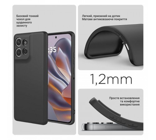 Чехол для мобильного телефона BeCover Motorola Moto G75 Black (712752) Чехол для мобильного телефона BeCover Motorola Moto G75 Black (712752)