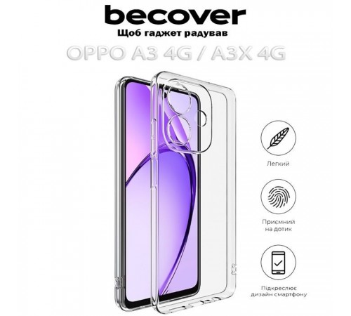 Чохол до мобільного телефона BeCover Oppo A3 4G / А3х 4G / A40m Transparancy (712770) Чохол до мобільного телефона BeCover Oppo A3 4G / А3х 4G / A40m Transparancy (712770)