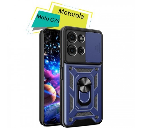 Чохол до мобільного телефона BeCover Military Motorola Moto G75 Blue (713061) Чохол до мобільного телефона BeCover Military Motorola Moto G75 Blue (713061)