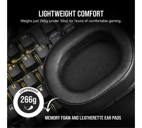 Навушники Corsair HS55 Wireless Gaming Dolby 7.1 Carbon (CA-9011280-EU) Навушники Corsair HS55 Wireless Gaming Dolby 7.1 Carbon (CA-9011280-EU)
