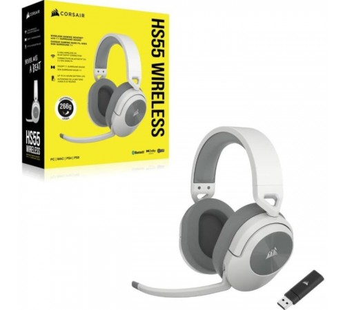 Навушники Corsair HS55 Wireless Gaming Dolby 7.1 White (CA-9011281-EU)
