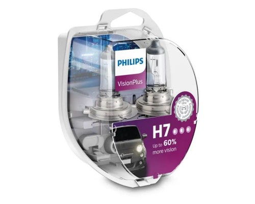 Автолампа Philips H7 VisionPlus, 2шт (12972VPS2)