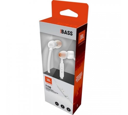 Наушники JBL T110 White (T110WHT) Наушники JBL T110 White (T110WHT)