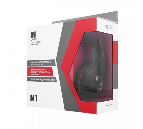 Наушники Gemix N1 Black-Red Gaming Наушники Gemix N1 Black-Red Gaming