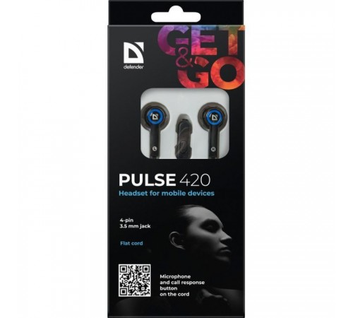Наушники Defender Pulse 420 Blue (63423) Наушники Defender Pulse 420 Blue (63423)