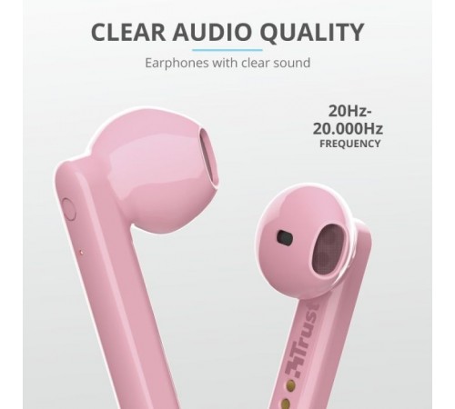 Навушники Trust Primo Touch True Wireless Mic Pink (23782) Навушники Trust Primo Touch True Wireless Mic Pink (23782)