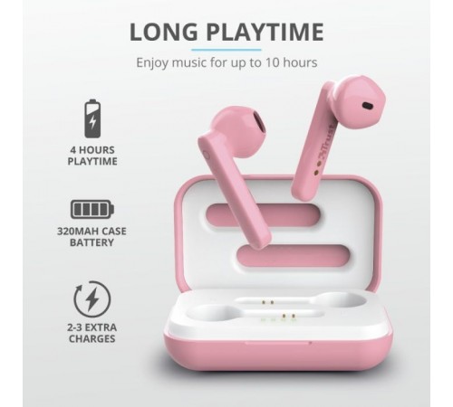Навушники Trust Primo Touch True Wireless Mic Pink (23782) Навушники Trust Primo Touch True Wireless Mic Pink (23782)