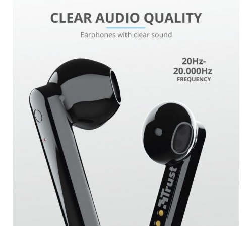 Навушники Trust Primo Touch True Wireless Mic Black (23712) Навушники Trust Primo Touch True Wireless Mic Black (23712)