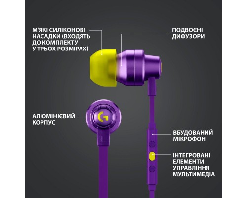 Наушники Logitech G333 Purple (981-000936) Наушники Logitech G333 Purple (981-000936)
