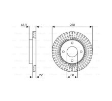 Гальмівний диск Bosch 0 986 479 U61