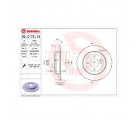 Тормозной диск Brembo 08.C172.10