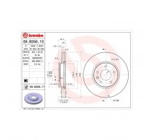 Гальмівний диск Brembo 09.B356.11
