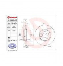 Гальмівний диск Brembo 09.B356.11