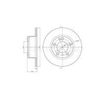 Гальмівний диск METELLI 23-0335