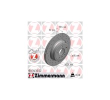 Тормозной диск ZIMMERMANN 150.3432.52