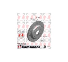 Тормозной диск ZIMMERMANN 400.3663.52