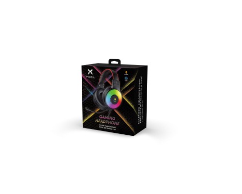 Наушники Vinga HSCU-100 Gaming LED Black (HSCU-100) Наушники Vinga HSCU-100 Gaming LED Black (HSCU-100)