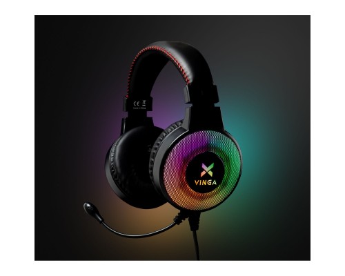 Наушники Vinga HSCU-100 Gaming LED Black (HSCU-100) Наушники Vinga HSCU-100 Gaming LED Black (HSCU-100)