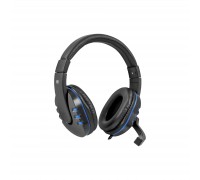 Наушники Defender Warhead G-160 Black-Blue (64118)