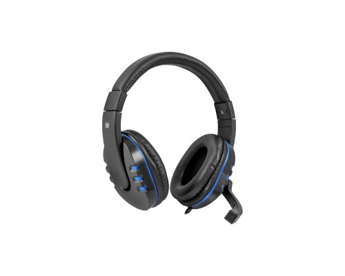Навушники Defender Warhead G-160 Black-Blue (64118) Навушники Defender Warhead G-160 Black-Blue (64118)