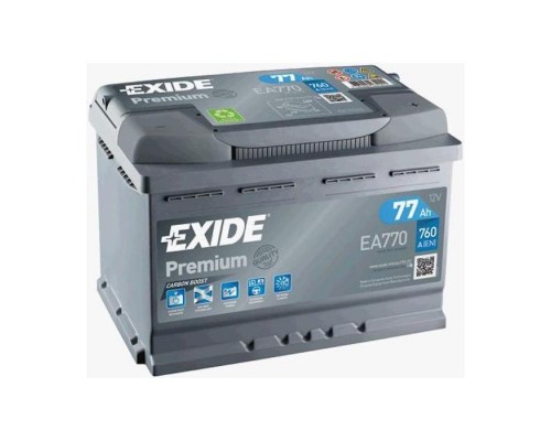 Акумулятор автомобільний EXIDE PREMIUM 77A (EA770) Акумулятор автомобільний EXIDE PREMIUM 77A (EA770)