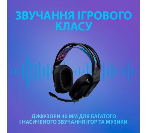 Наушники Logitech G335 Wired Gaming Black (981-000978) Наушники Logitech G335 Wired Gaming Black (981-000978)