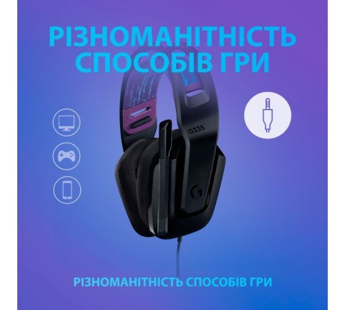 Наушники Logitech G335 Wired Gaming Black (981-000978) Наушники Logitech G335 Wired Gaming Black (981-000978)