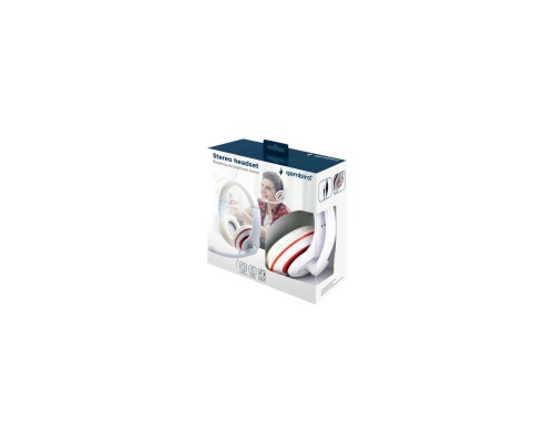Наушники Gembird MHS-03 White/Red (MHS-03-WTRD) Наушники Gembird MHS-03 White/Red (MHS-03-WTRD)