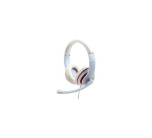 Навушники Gembird MHS-03 White/Red (MHS-03-WTRD)