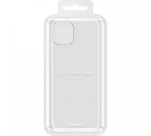 Чохол до мобільного телефона Samsung A03 Soft Clear Cover Transparent (EF-QA035TTEGRU) Чохол до мобільного телефона Samsung A03 Soft Clear Cover Transparent (EF-QA035TTEGRU)