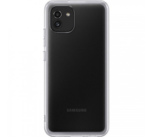 Чохол до мобільного телефона Samsung A03 Soft Clear Cover Transparent (EF-QA035TTEGRU) Чохол до мобільного телефона Samsung A03 Soft Clear Cover Transparent (EF-QA035TTEGRU)