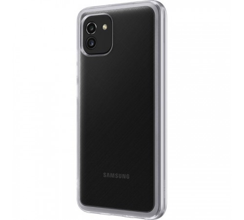 Чохол до мобільного телефона Samsung A03 Soft Clear Cover Transparent (EF-QA035TTEGRU) Чохол до мобільного телефона Samsung A03 Soft Clear Cover Transparent (EF-QA035TTEGRU)