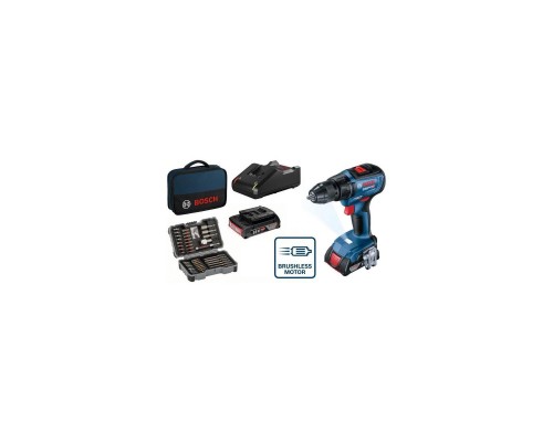 Шуруповерт Bosch GSR 18 V-50, 2*2 Ач, ЗУ, кейс (0.601.9H5.004)