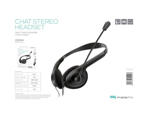 Наушники Fiesta Mic FIS1020 Stereo USB (FIS1020) Наушники Fiesta Mic FIS1020 Stereo USB (FIS1020)