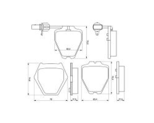Тормозные колодки Bosch 0 986 424 690
