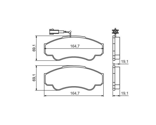 Тормозные колодки Bosch 0 986 424 769