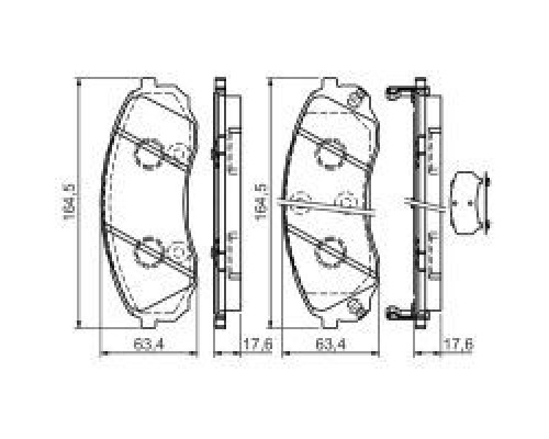 Тормозные колодки Bosch 0 986 494 377 Тормозные колодки Bosch 0 986 494 377