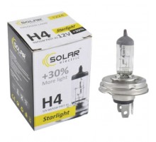 Автолампа SOLAR H4 12V 60/55W P45t-41 Starlight+30 (1224)
