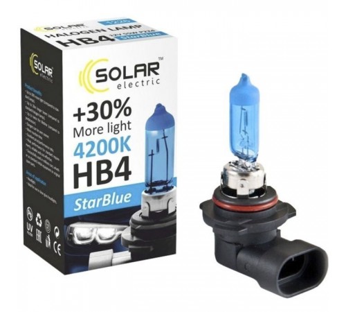 Автолампа SOLAR HB4 12V 55W P22d StarBlue 4200K (1226) Автолампа SOLAR HB4 12V 55W P22d StarBlue 4200K (1226)