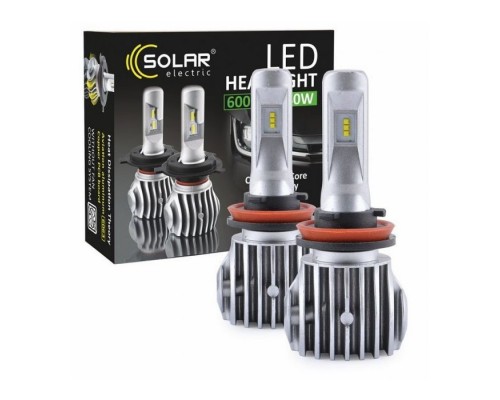 Автолампа SOLAR H11 CANBUS 12/24V 6500K 6000Lm 50W Cree Chip 1860 (8611) Автолампа SOLAR H11 CANBUS 12/24V 6500K 6000Lm 50W Cree Chip 1860 (8611)
