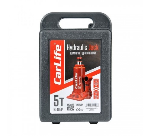 Домкрат CarLife 5т 195-380мм (BJ405P) Домкрат CarLife 5т 195-380мм (BJ405P)