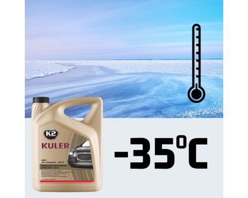 Антифриз K2 KULER -35C 5л RED (T205C) Антифриз K2 KULER -35C 5л RED (T205C)