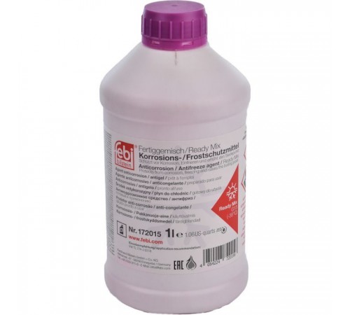 Антифриз Febi G13 1л фиолетовый -35C (172015FE) Антифриз Febi G13 1л фиолетовый -35C (172015FE)